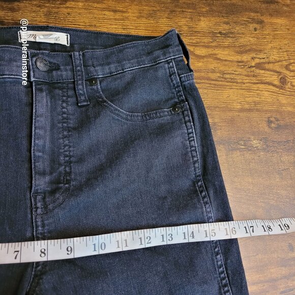 Madewell Jeans 28 Skinny 10" High Rise Eclipse Wash AC134 Tummy Control Stretch - Picture 9 of 13